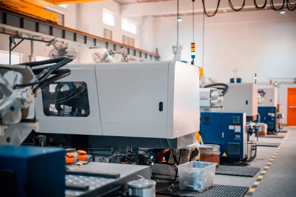 Machinery in a factory